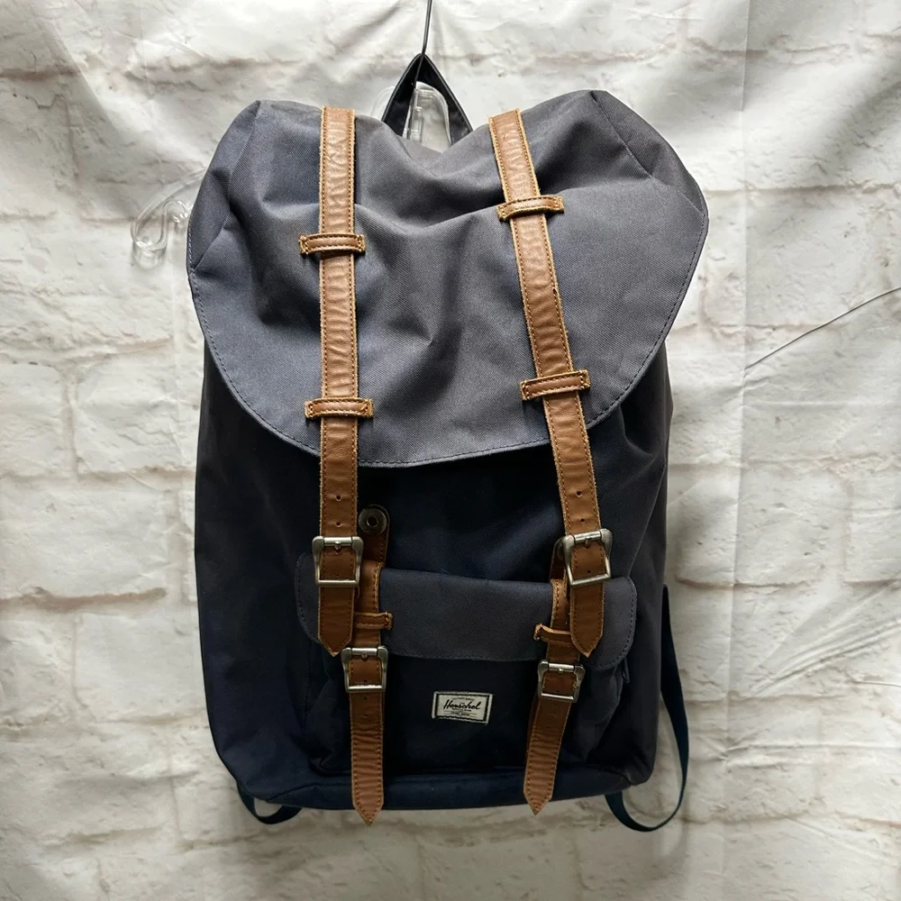 Herschel Little America Laptop Backpack, Black/Tan‎